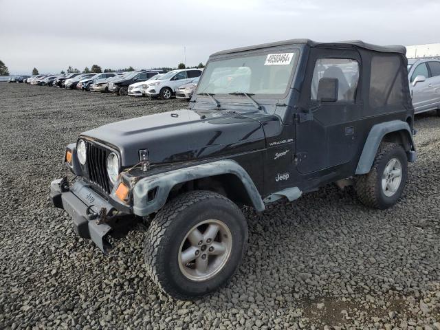 1J4FA49S22P765637 - 2002 JEEP WRANGLER / SPORT BLACK photo 1