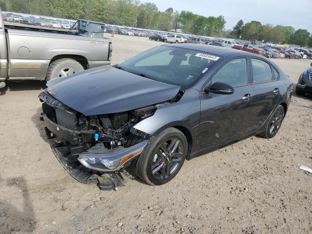 3KPF34AD0ME319759 - 2021 KIA FORTE GT LINE GRAY photo 1