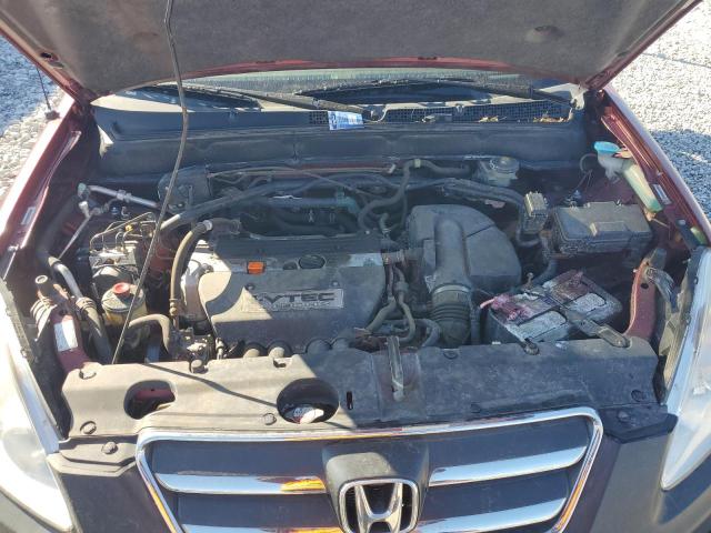 JHLRD78865C026349 - 2005 HONDA CR-V EX BURGUNDY photo 12