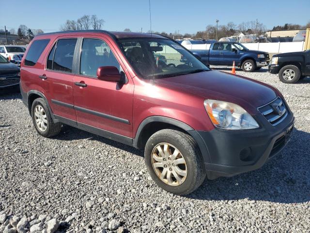 JHLRD78865C026349 - 2005 HONDA CR-V EX BURGUNDY photo 4