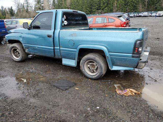 1B7HC16Y4TS582061 - 1996 DODGE RAM 1500 BLUE photo 2