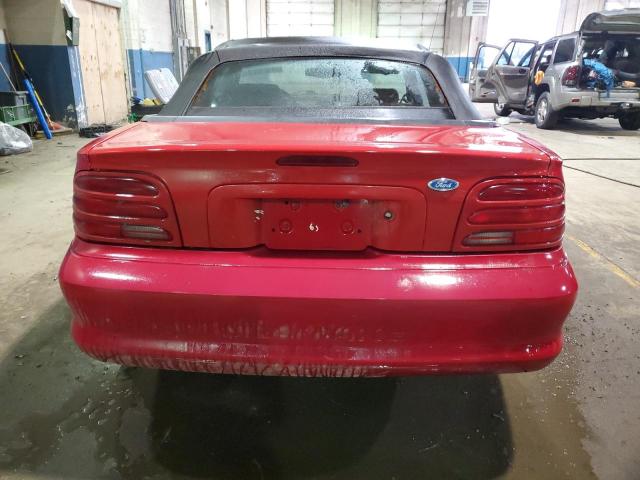1FALP4445RF148352 - 1994 FORD MUSTANG RED photo 6