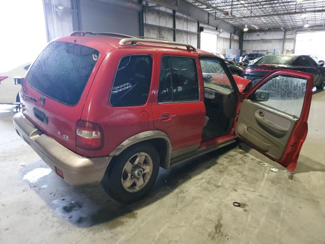 KNDJB723425169023 - 2002 KIA SPORTAGE RED photo 3