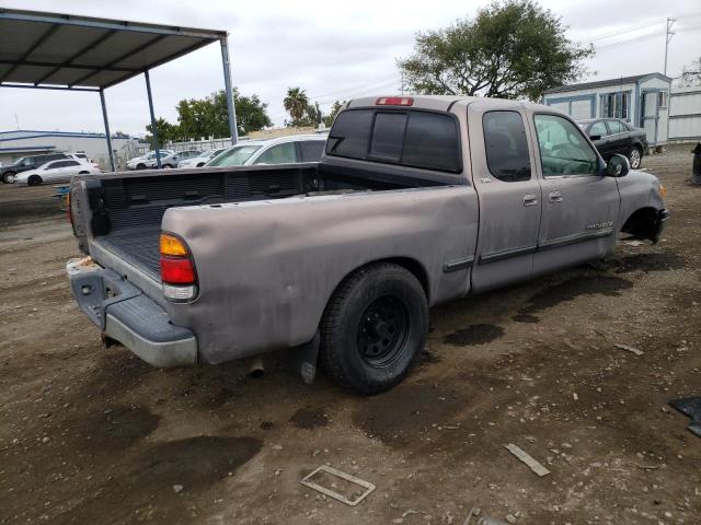 5TBRN34102S318626 - 2002 TOYOTA TUNDRA ACCESS CAB SR5 GRAY photo 3