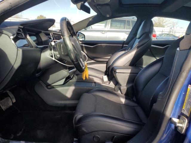 5YJSA1E29GF174554 - 2016 TESLA MODEL S BLUE photo 7