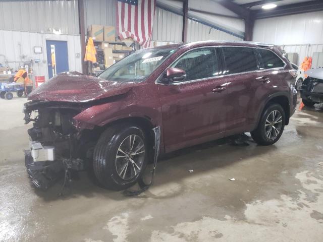 5TDJKRFH6GS326649 - 2016 TOYOTA HIGHLANDER XLE Bordo foto 1