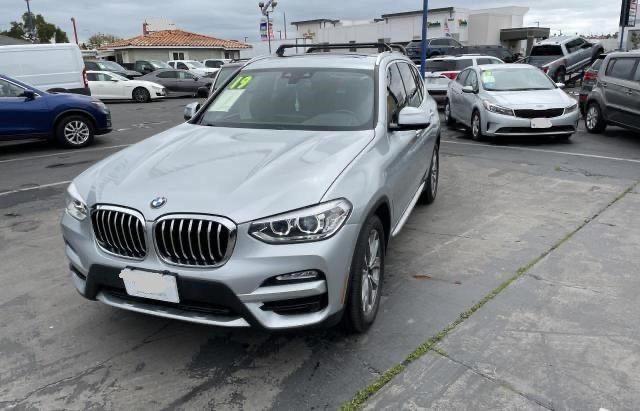 5UXTR7C53KLE88625 - 2019 BMW X3 SDRIVE30I SILVER photo 2