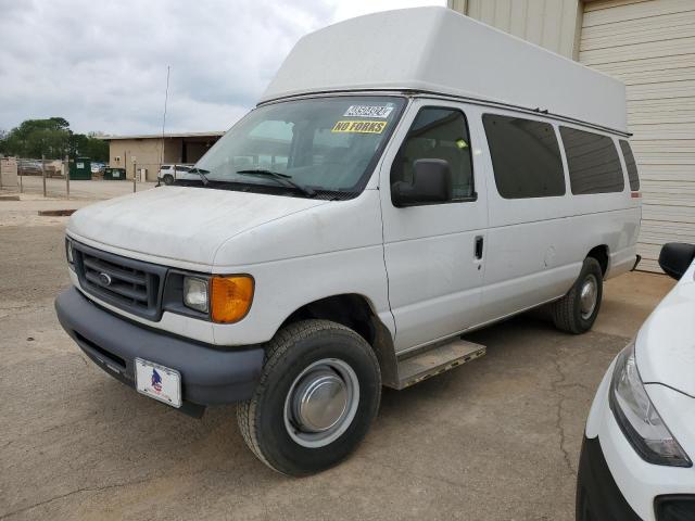 1FTSS34L56HB22534 - 2006 FORD ECONOLINE E350 SUPER DUTY VAN WHITE photo 1