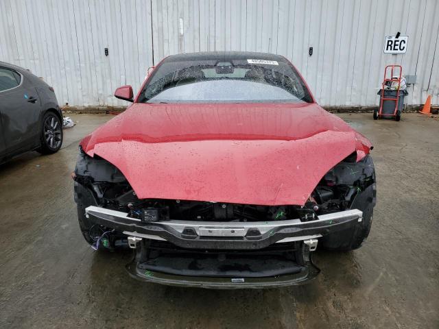 5YJSA1E61MF436369 - 2021 TESLA MODEL S RED photo 5