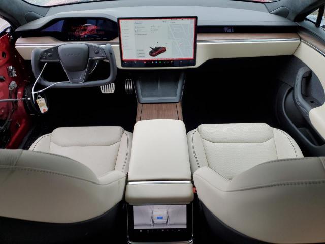 5YJSA1E61MF436369 - 2021 TESLA MODEL S RED photo 8