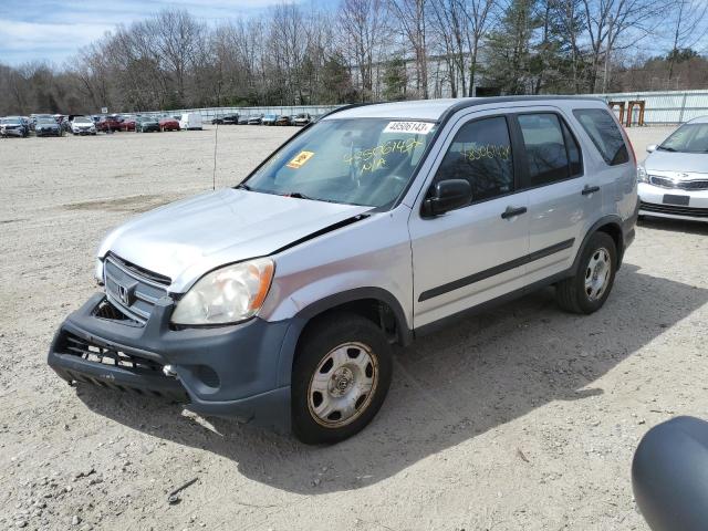 JHLRD68536C022633 - 2006 HONDA CR-V LX SILVER photo 1