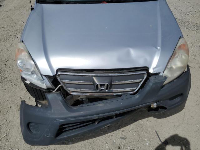 JHLRD68536C022633 - 2006 HONDA CR-V LX SILVER photo 12