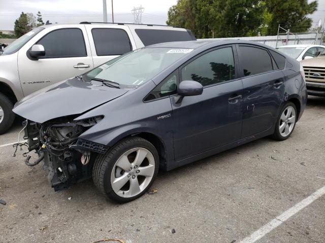 JTDKN3DU2D5663362 - 2013 TOYOTA PRIUS GRAY photo 1