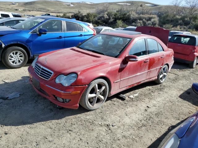 WDBRF40J45F691008 - 2005 MERCEDES-BENZ C 230K SPORT SEDAN RED photo 1