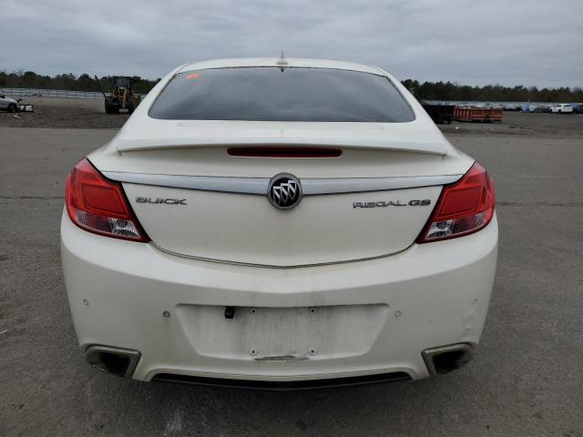 2G4GV5GV3C9128978 - 2012 BUICK REGAL GS WHITE photo 6