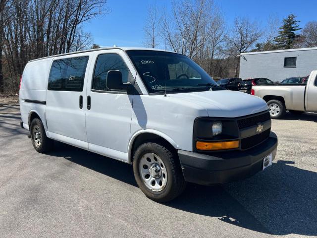 1GCSGAFX5E1168765 - 2014 CHEVROLET EXPRESS G1 WHITE photo 1