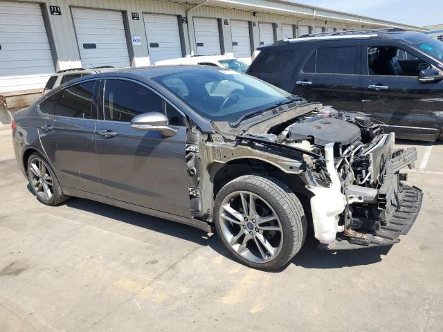 3FA6P0K90DR146556 - 2013 FORD FUSION TITANIUM GRAY photo 4