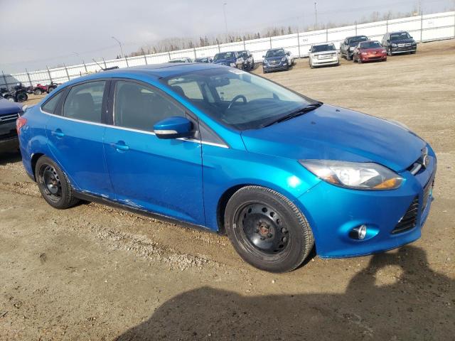 1FADP3J29EL415358 - 2014 FORD FOCUS TITANIUM BLUE photo 4