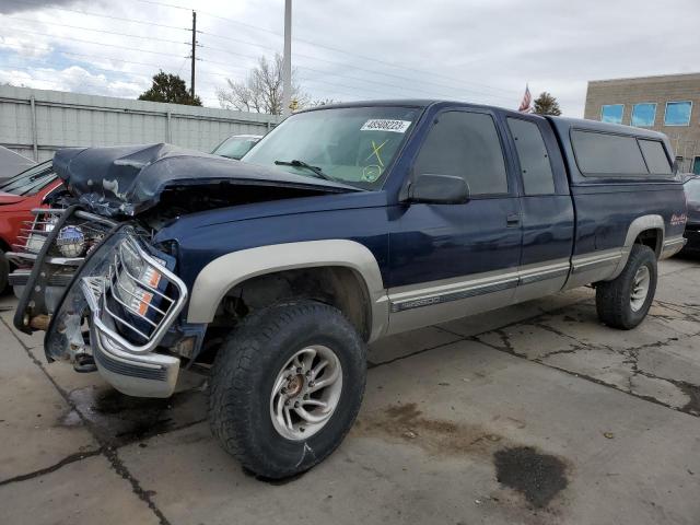 1GTGK29J9WE536778 - 1998 GMC SIERRA K2500 BLUE photo 1