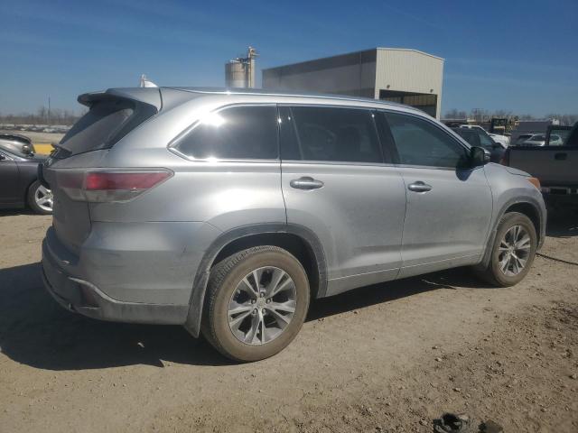 5TDJKRFH0FS121746 - 2015 TOYOTA HIGHLANDER XLE 银色 照片 3