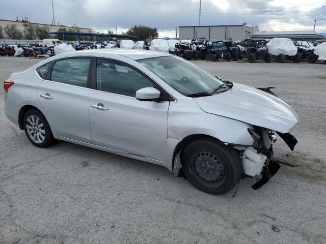 3N1AB7AP1HL710786 - 2017 NISSAN SENTRA S SILVER photo 4