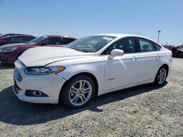 3FA6P0LUXFR245892 - 2015 FORD FUSION SE HYBRID WHITE photo 1