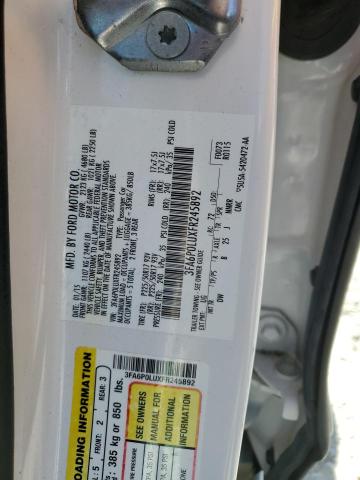 3FA6P0LUXFR245892 - 2015 FORD FUSION SE HYBRID WHITE photo 12