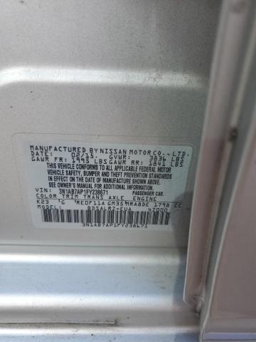 3N1AB7AP1FY238671 - 2015 NISSAN SENTRA S SILVER photo 12