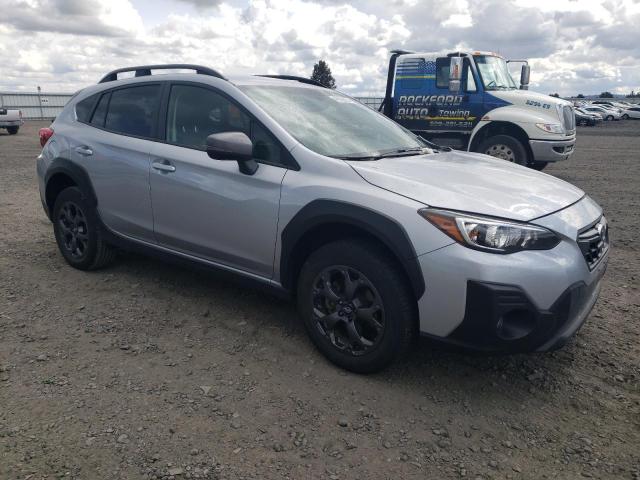 JF2GTHRCXMH271190 - 2021 SUBARU CROSSTREK SPORT SILVER photo 4