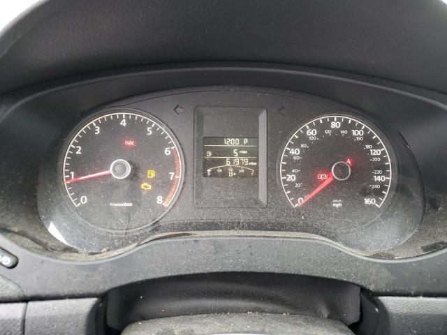 3VW2K7AJ1DM295046 - 2013 VOLKSWAGEN JETTA BASE Մոխրագույն լուսանկար 9