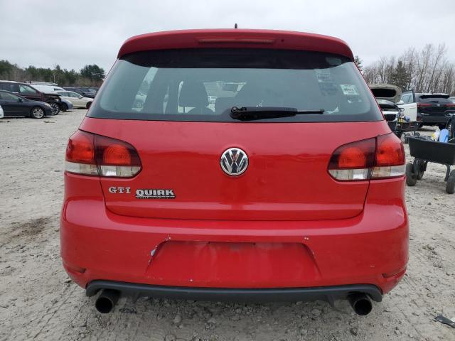 WVWGD7AJ4AW376637 - 2010 VOLKSWAGEN GTI RED photo 6