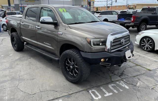 5TBDV58187S459208 - 2007 TOYOTA TUNDRA CREWMAX LIMITED BROWN photo 1