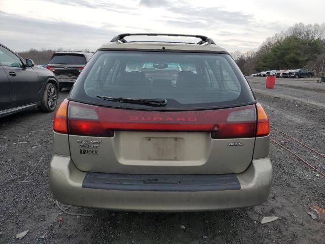 4S3BH646335300075 - 2003 SUBARU LEGACY GT BEIGE photo 6