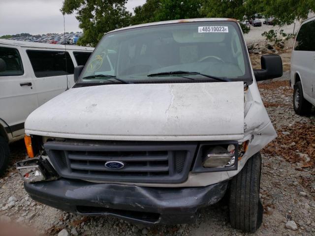 1FTRE14W46DA16247 - 2006 FORD ECONOLINE E150 VAN WHITE photo 5