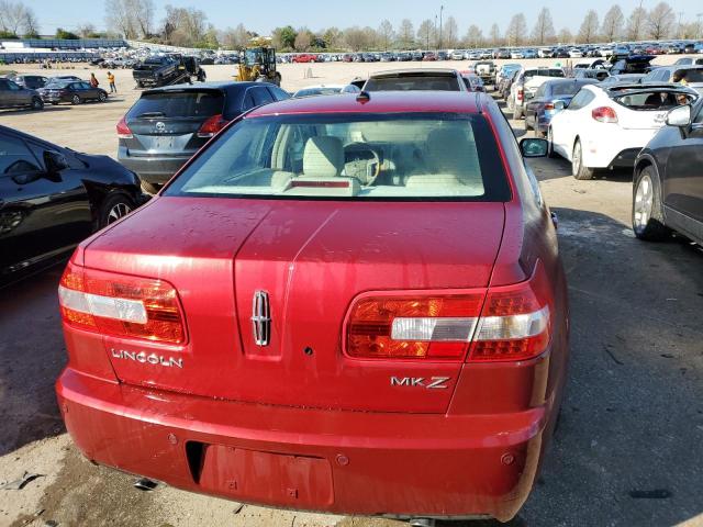 3LNHM26T59R630075 - 2009 LINCOLN MKZ RED photo 6