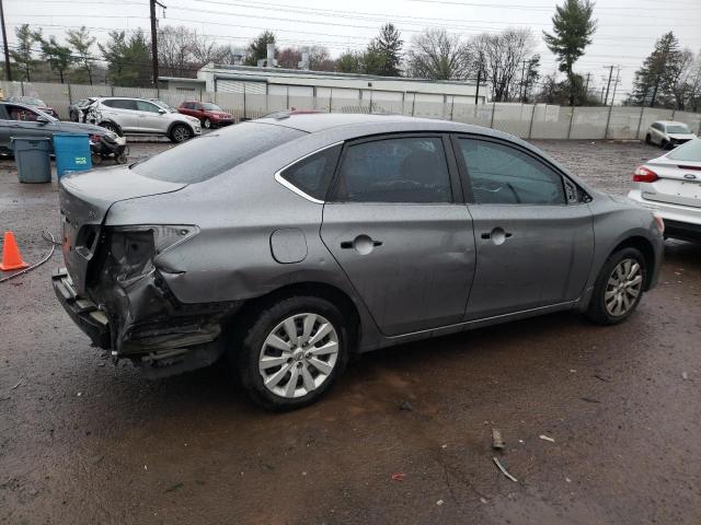 3N1AB7AP4FY324881 - 2015 NISSAN SENTRA S GRAY photo 3