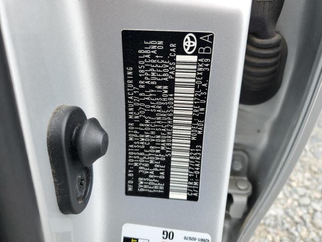 5YFBURHE2HP655084 - 2017 TOYOTA COROLLA L SILVER photo 12