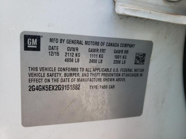 2G4GK5EX2G9151882 - 2016 BUICK REGAL 白色 照片 12