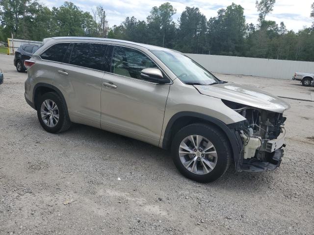5TDKKRFH1ES026891 - 2014 TOYOTA HIGHLANDER XLE GOLD photo 4