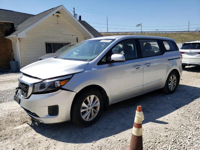 KNDMA5C11F6013801 - 2015 KIA SEDONA L SILVER photo 1