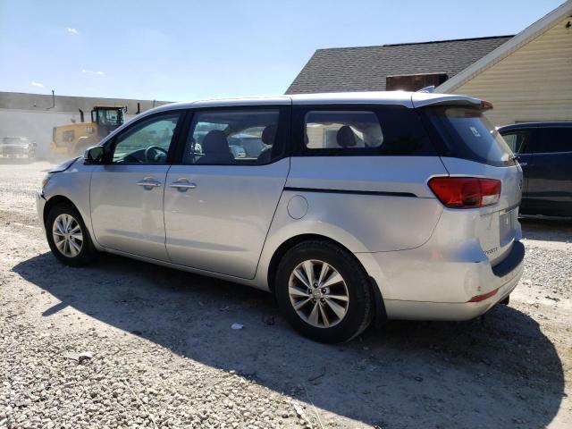 KNDMA5C11F6013801 - 2015 KIA SEDONA L SILVER photo 2