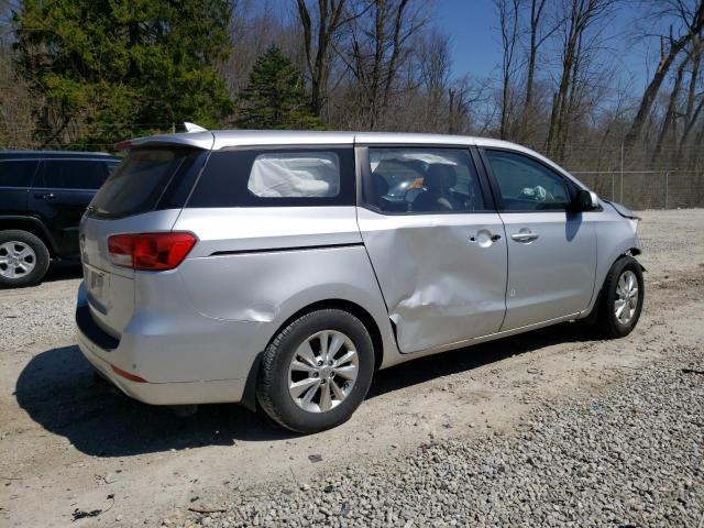 KNDMA5C11F6013801 - 2015 KIA SEDONA L SILVER photo 3