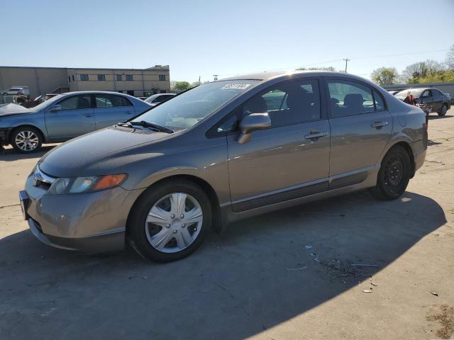 2HGFA16598H317994 - 2008 HONDA CIVIC LX GRAY photo 1