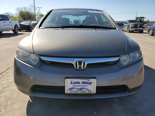 2HGFA16598H317994 - 2008 HONDA CIVIC LX GRAY photo 5