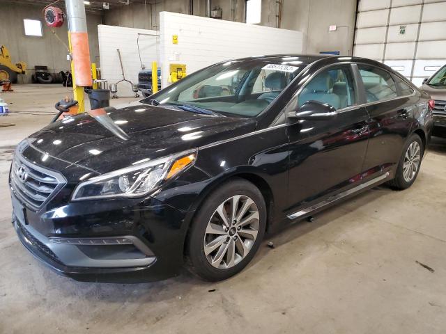 5NPE34AF2FH210375 - 2015 HYUNDAI SONATA SPORT BLACK photo 1