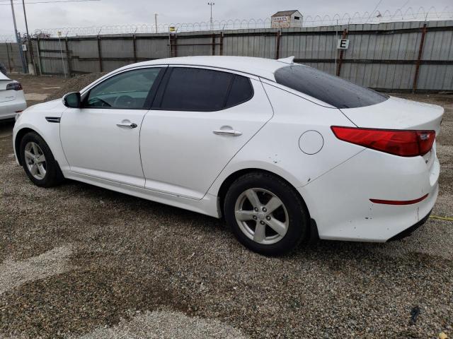 KNAGM4A78F5634686 - 2015 KIA OPTIMA LX WHITE photo 2