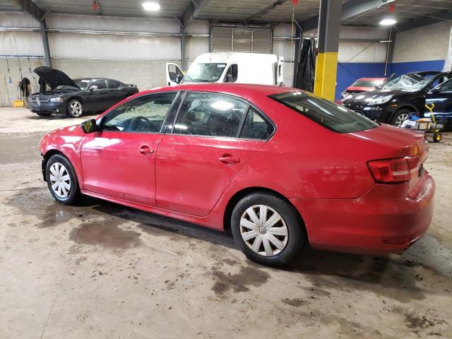 3VW2K7AJ6FM415975 - 2015 VOLKSWAGEN JETTA BASE RED photo 2