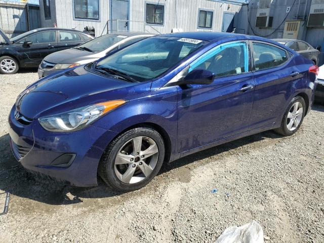 5NPDH4AE9DH301581 - 2013 HYUNDAI ELANTRA GLS BLUE photo 1