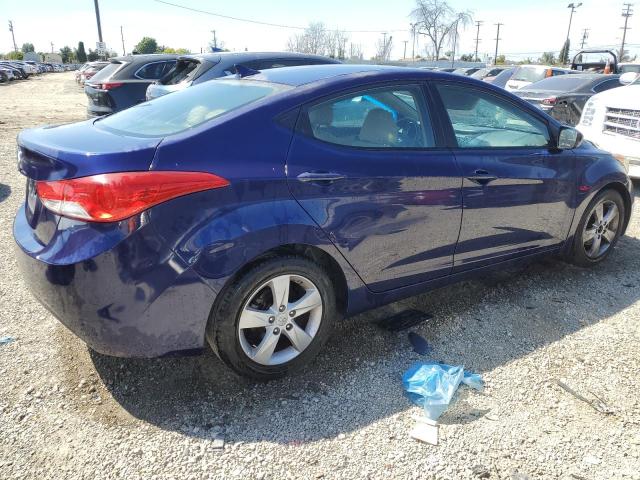 5NPDH4AE9DH301581 - 2013 HYUNDAI ELANTRA GLS BLUE photo 3