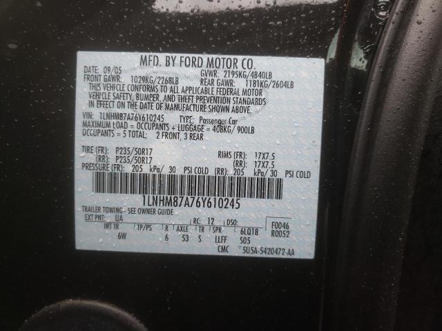 1LNHM87A76Y610245 - 2006 LINCOLN LS 黑色 照片 13